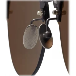 Bottega Veneta - Metal Cat Eye Sunglasses - Brown - Sunglasses - Bottega Veneta Eyewear - Avvenice