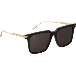 Bottega Veneta - Metal Oversize Square Sunglasses - Black Grey - Sunglasses - Bottega Veneta Eyewear - Avvenice