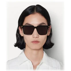 Bottega Veneta - Metal Oversize Square Sunglasses - Black Grey - Sunglasses - Bottega Veneta Eyewear - Avvenice