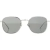 Bottega Veneta - Metal Square Sunglasses - Ruthenium Grey - Sunglasses - Bottega Veneta Eyewear - Avvenice