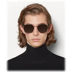 Bottega Veneta - Metal Square Sunglasses - Ruthenium Grey - Sunglasses - Bottega Veneta Eyewear - Avvenice