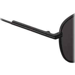 Bottega Veneta - Metal Square Sunglasses - Black Grey - Sunglasses - Bottega Veneta Eyewear - Avvenice