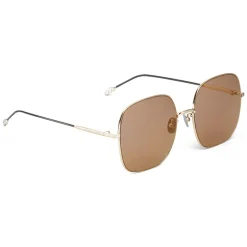 Bottega Veneta - Metal Square Oversize Sunglasses - Gold Brown - Sunglasses - Bottega Veneta Eyewear - Avvenice