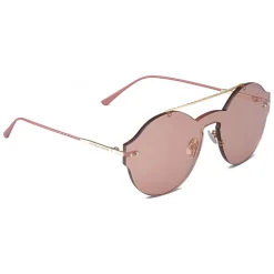 Bottega Veneta - Nylon Classic Sunglasses - Gold Pink - Sunglasses - Bottega Veneta Eyewear - Avvenice