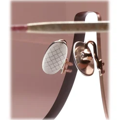 Bottega Veneta - Nylon Classic Sunglasses - Gold Pink - Sunglasses - Bottega Veneta Eyewear - Avvenice