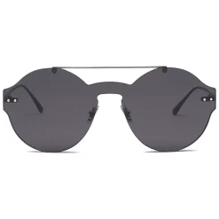 Bottega Veneta - Nylon Classic Sunglasses - Ruthenium Black Gray - Sunglasses - Bottega Veneta Eyewear - Avvenice
