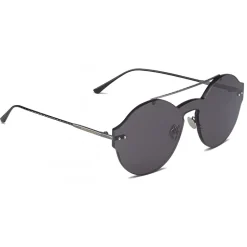 Bottega Veneta - Nylon Classic Sunglasses - Ruthenium Black Gray - Sunglasses - Bottega Veneta Eyewear - Avvenice