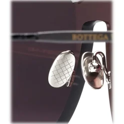 Bottega Veneta - Nylon Classic Sunglasses - Ruthenium Black Gray - Sunglasses - Bottega Veneta Eyewear - Avvenice