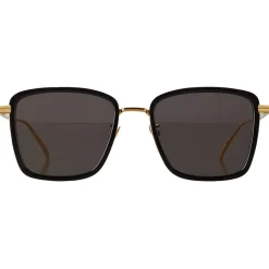 Bottega Veneta - Rectangular Sunglasses - Black Gold - Sunglasses - Bottega Veneta Eyewear - Avvenice