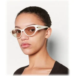 Bottega Veneta - The Original 02 Cat Eye Sunglasses - Ivory - Sunglasses - Bottega Veneta Eyewear - Avvenice