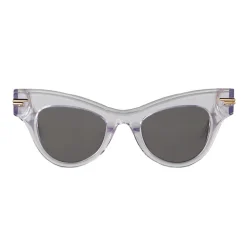 Bottega Veneta - The Original 04 Cat Eye Sunglasses - Transparent Grey - Sunglasses - Bottega Veneta Eyewear - Avvenice