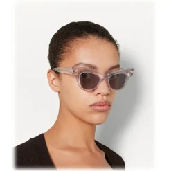 Bottega Veneta - The Original 04 Cat Eye Sunglasses - Transparent Grey - Sunglasses - Bottega Veneta Eyewear - Avvenice