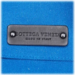 Bottega Veneta Vintage - Canvas Weekender Bag - Blue - Leather Handbag - Luxury High Quality - Avvenice