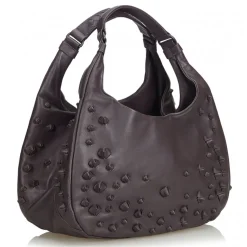 Bottega Veneta Vintage - Embossed Leather Campana Bag - Brown - Leather Handbag - Luxury High Quality - Avvenice
