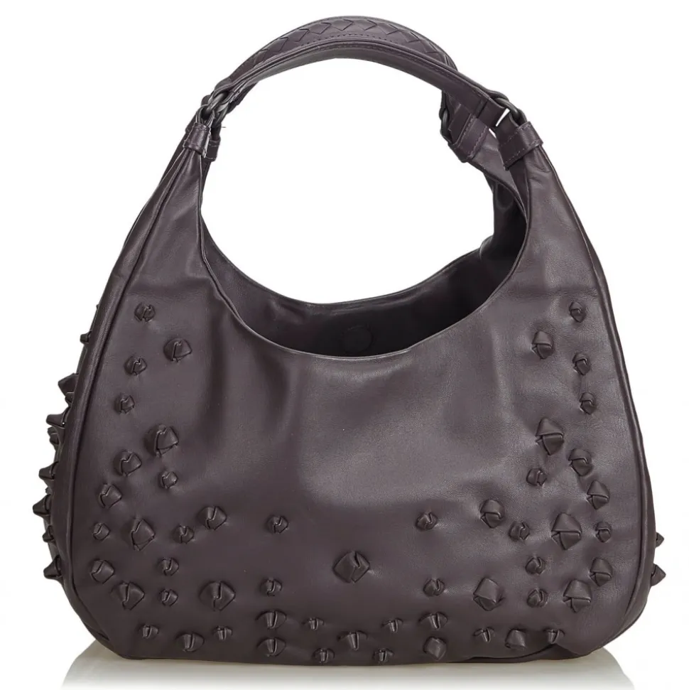 Bottega Veneta Vintage - Embossed Leather Campana Bag - Brown - Leather Handbag - Luxury High Quality - Avvenice