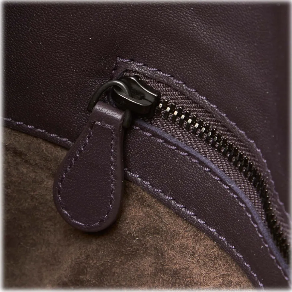 Bottega Veneta Vintage - Embossed Leather Campana Bag - Brown - Leather Handbag - Luxury High Quality - Avvenice