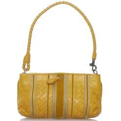 Bottega Veneta Vintage - Intrecciato Leather Shoulder Bag - Yellow - Leather Handbag - Luxury High Quality - Avvenice