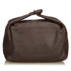Bottega Veneta Vintage - Intrecciato Leather Hobo Bag - Brown - Leather Handbag - Luxury High Quality - Avvenice
