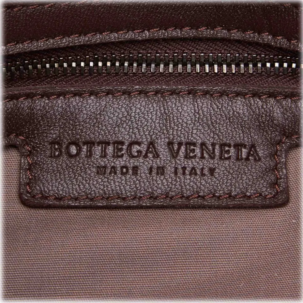 Bottega Veneta Vintage - Intrecciato Leather Hobo Bag - Brown - Leather Handbag - Luxury High Quality - Avvenice