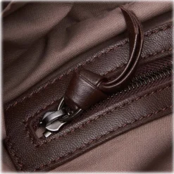 Bottega Veneta Vintage - Intrecciato Leather Hobo Bag - Brown - Leather Handbag - Luxury High Quality - Avvenice