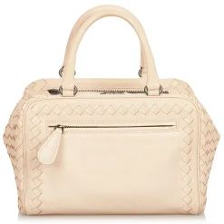 Bottega Veneta Vintage - Intrecciato Leather Handbag - Beige - Leather Handbag - Luxury High Quality - Avvenice