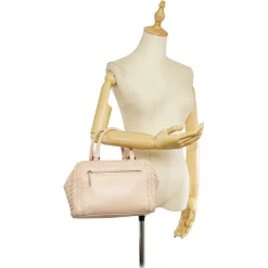 Bottega Veneta Vintage - Intrecciato Leather Handbag - Beige - Leather Handbag - Luxury High Quality - Avvenice