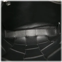 Bottega Veneta Vintage - Intrecciato Cassette Leather Crossbody Bag - Black - Leather Handbag - Luxury High Quality - Avvenice