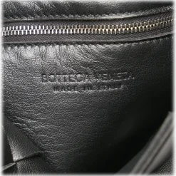 Bottega Veneta Vintage - Intrecciato Cassette Leather Crossbody Bag - Black - Leather Handbag - Luxury High Quality - Avvenice