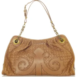 Bottega Veneta Vintage - Intrecciato Leather Shoulder Bag - Brown - Leather Handbag - Luxury High Quality - Avvenice