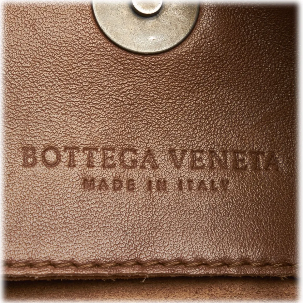 Bottega Veneta Vintage - Intrecciato Leather Shoulder Bag - Brown - Leather Handbag - Luxury High Quality - Avvenice