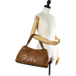Bottega Veneta Vintage - Intrecciato Leather Shoulder Bag - Brown - Leather Handbag - Luxury High Quality - Avvenice