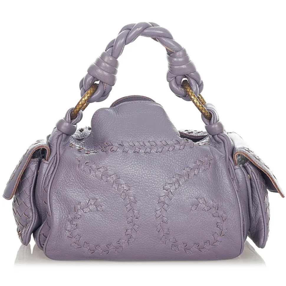 Bottega Veneta Vintage - Intrecciato Leather Handbag - Purple - Leather Handbag - Luxury High Quality - Avvenice