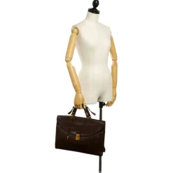 Bottega Veneta Vintage - Intrecciato Leather Business Bag - Brown - Leather Handbag - Luxury High Quality - Avvenice