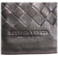 Bottega Veneta Vintage - Intrecciato Leather Shoulder Bag - Black - Leather Handbag - Luxury High Quality - Avvenice