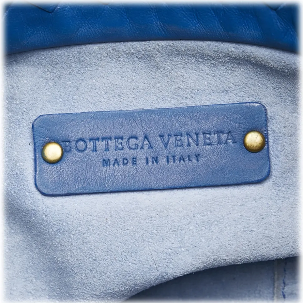 Bottega Veneta Vintage - Intrecciato Leather Tote Bag - Blue - Leather Handbag - Luxury High Quality - Avvenice