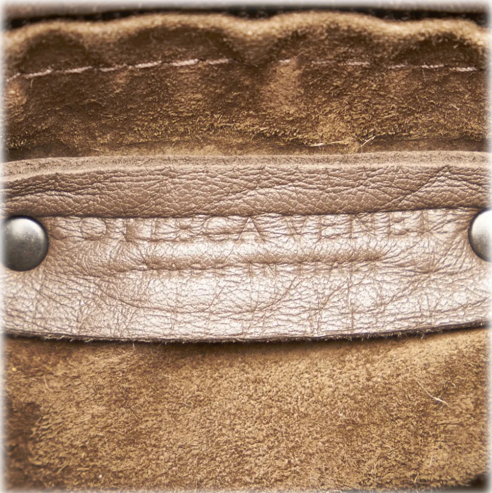 Bottega Veneta Vintage - Intrecciato Leather Shoulder Bag - Dark Brown - Leather Handbag - Luxury High Quality - Avvenice