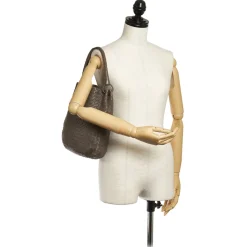 Bottega Veneta Vintage - Intrecciato Leather Shoulder Bag - Dark Brown - Leather Handbag - Luxury High Quality - Avvenice