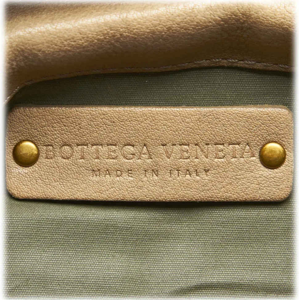 Bottega Veneta Vintage - Intrecciato Leather Tote - Brown Beige - Leather Handbag - Luxury High Quality - Avvenice