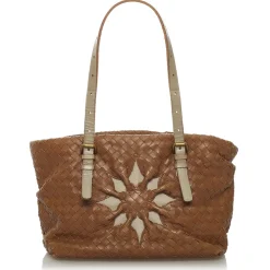 Bottega Veneta Vintage - Intrecciato Leather Tote Bag - Brown - Leather Handbag - Luxury High Quality - Avvenice