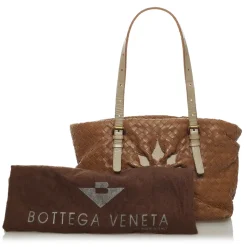 Bottega Veneta Vintage - Intrecciato Leather Tote Bag - Brown - Leather Handbag - Luxury High Quality - Avvenice