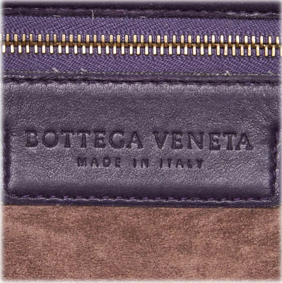Bottega Veneta Vintage - Intrecciato Hobo Bag - Purple - Leather Handbag - Luxury High Quality - Avvenice