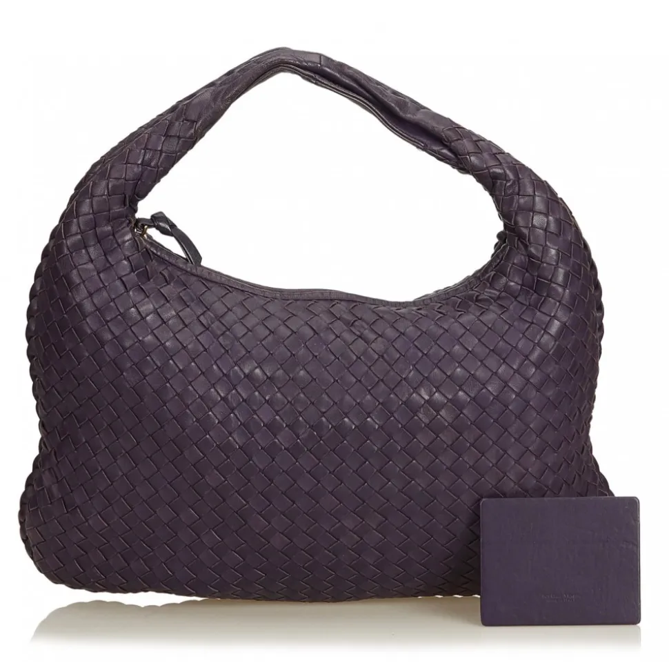 Bottega Veneta Vintage - Intrecciato Hobo Bag - Purple - Leather Handbag - Luxury High Quality - Avvenice