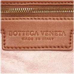 Bottega Veneta Vintage - Leather Flower Intrecciato Hobo Bag - Brown - Leather Handbag - Luxury High Quality - Avvenice