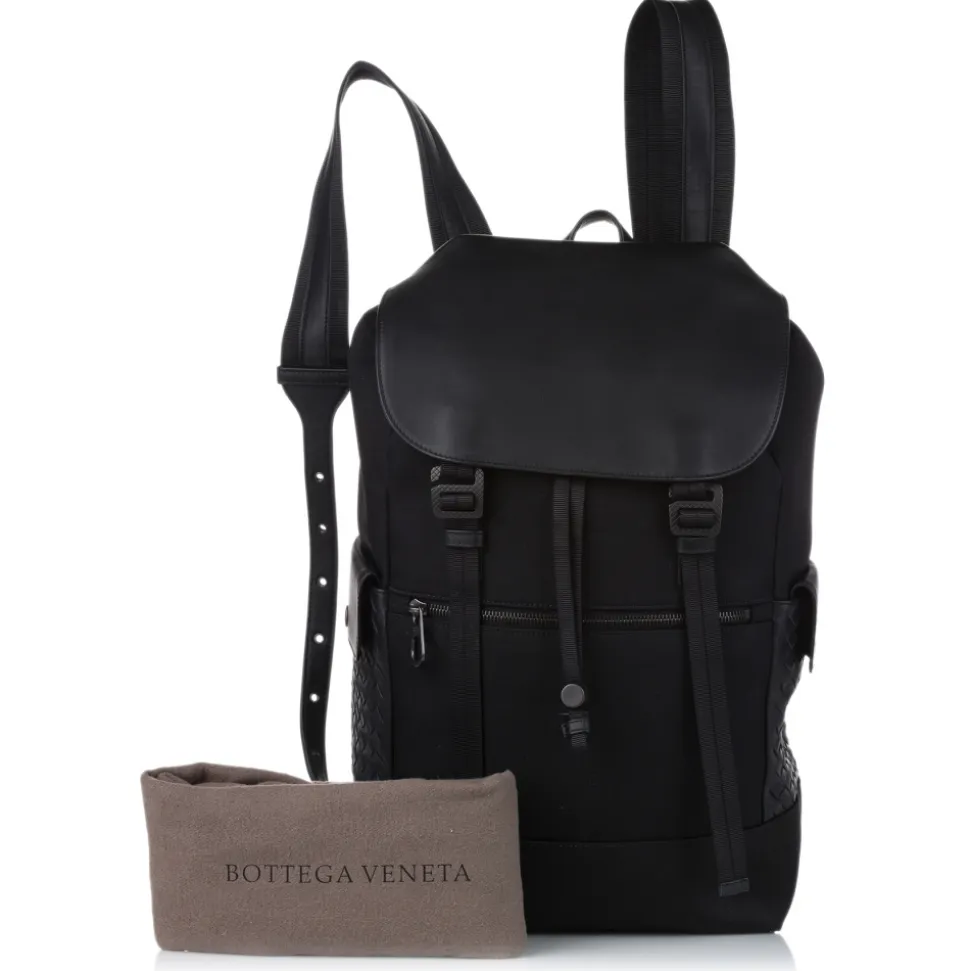 Bottega Veneta Vintage - Leather Backpack - Black - Leather Backpack - Luxury High Quality - Avvenice