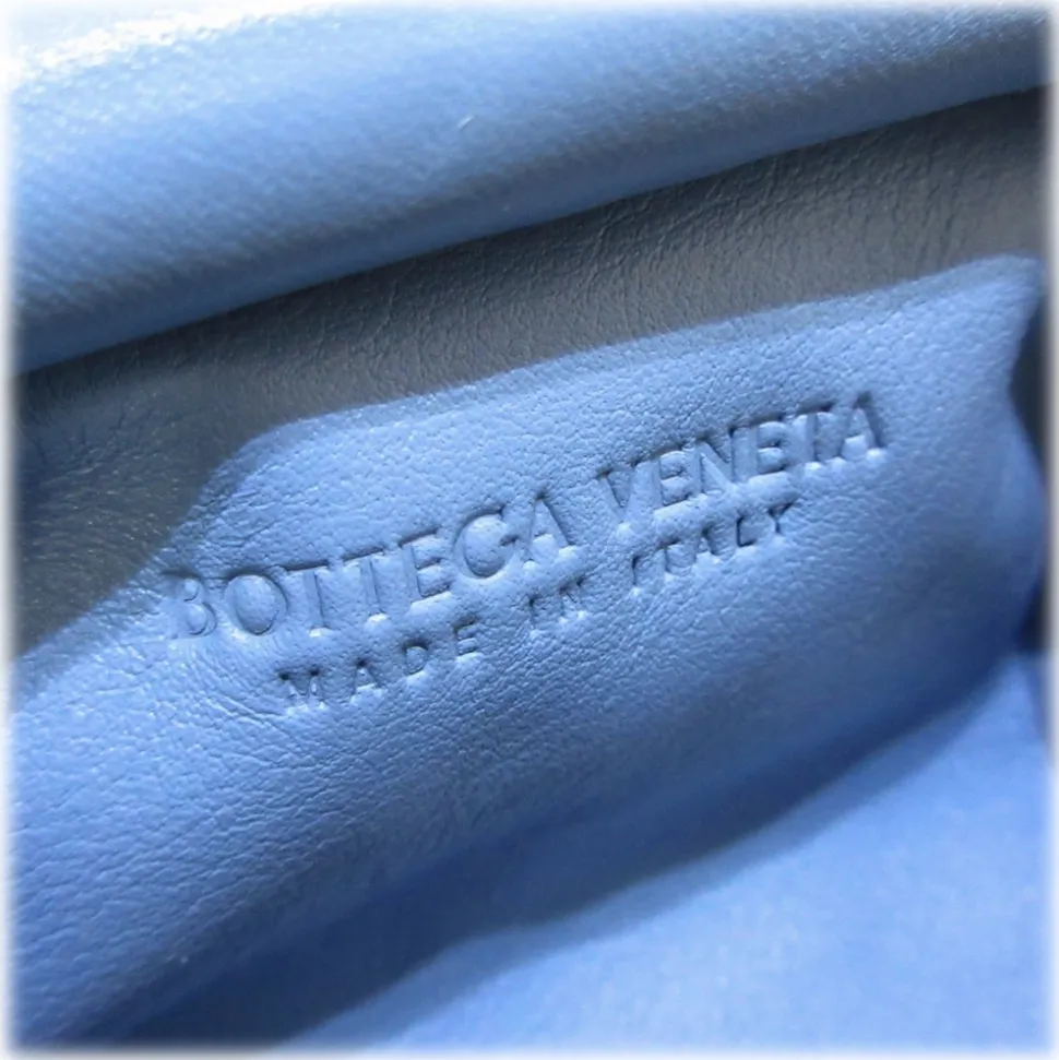 Bottega Veneta Vintage - The Mini Pouch - Light Blue - Leather Handbag - Luxury High Quality - Avvenice