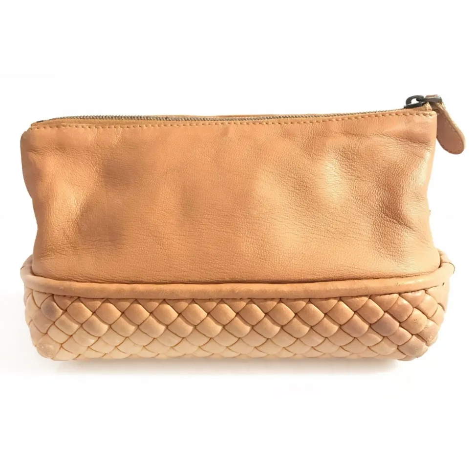 Bottega Veneta Vintage - Vanity Bag - Light Brown - Lambskin Leather Handbag - Luxury High Quality - Avvenice