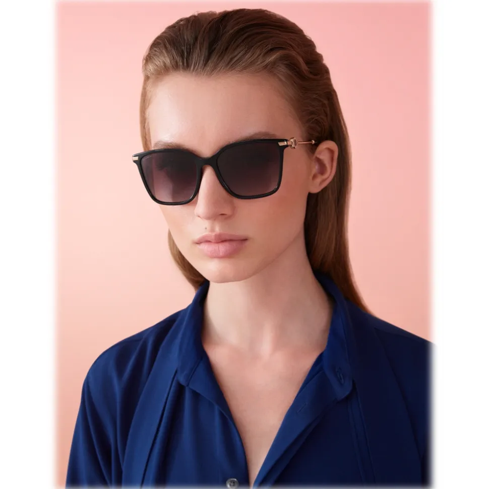 Bulgari - BVLGARI - Square Sunglasses - Gold Black - BVLGARI Collection - Bulgari Eyewear - Avvenice