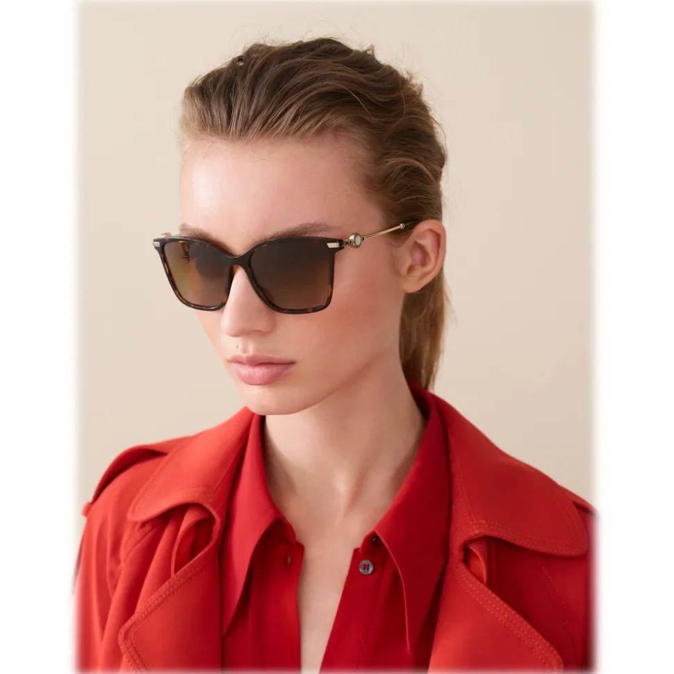 Bulgari - BVLGARI - Square Sunglasses - Gold Brown - BVLGARI Collection - Bulgari Eyewear - Avvenice