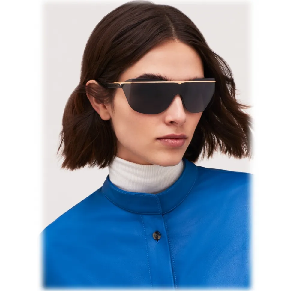 Bulgari - B.Zero1 - B.Supercurve Shield Sunglasses - Black - B.Zero1 Collection - Sunglasses - Bulgari Eyewear - Avvenice