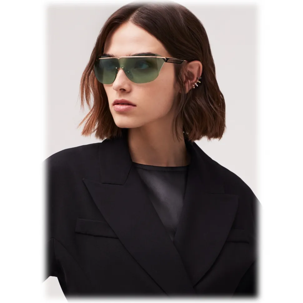 Bulgari - B.Zero1 - B.Supercurve Shield Sunglasses - Green - B.Zero1 Collection - Sunglasses - Bulgari Eyewear - Avvenice